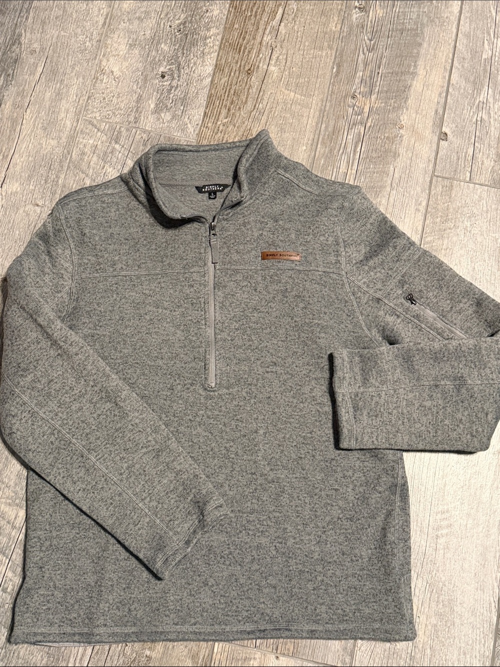 Simply Southern Men’s Gray Quarter-Zip Pullover